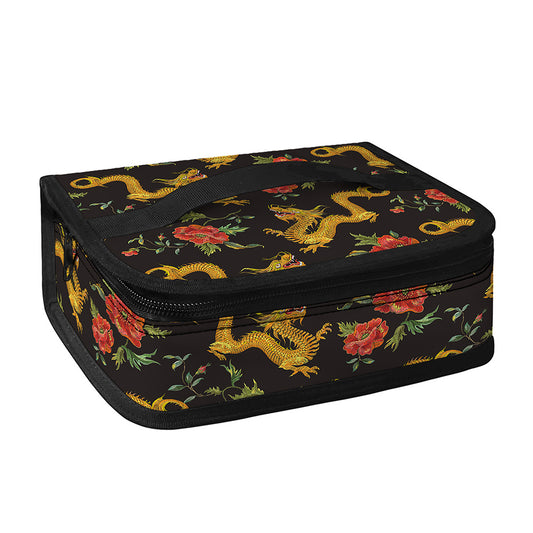 Embroidery Chinese Dragon Pattern Print Small Lunch Bag
