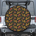 Embroidery Chinese Dragon Pattern Print Tire Cover