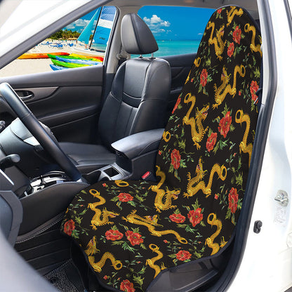 Embroidery Chinese Dragon Pattern Print Waterproof Car Seat Cover