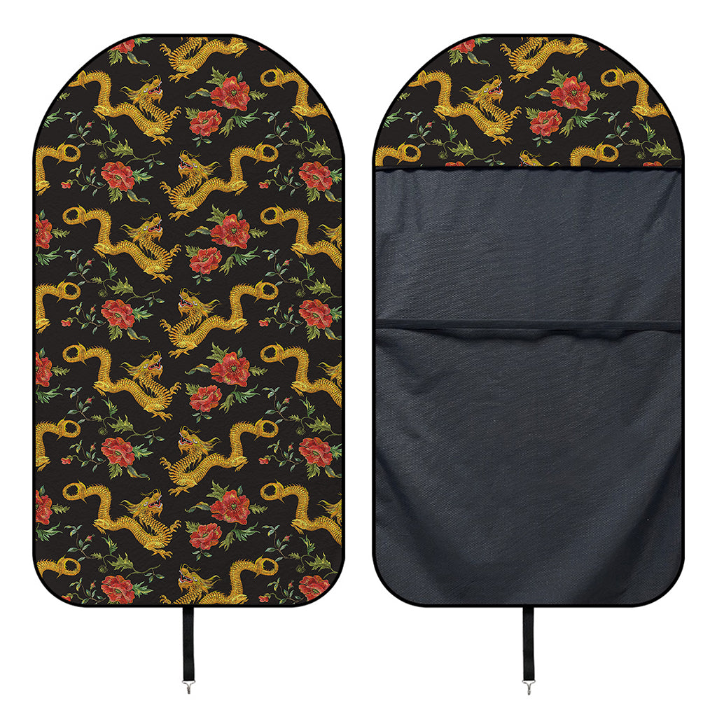 Embroidery Chinese Dragon Pattern Print Waterproof Car Seat Cover