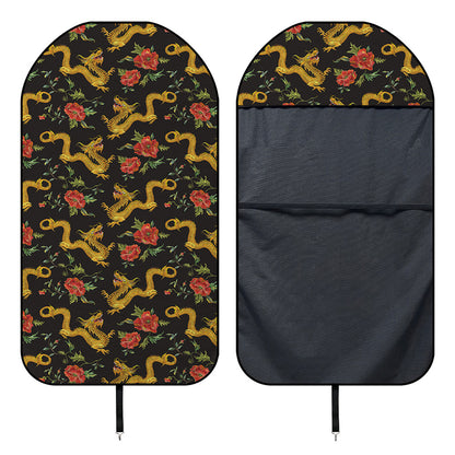 Embroidery Chinese Dragon Pattern Print Waterproof Car Seat Cover
