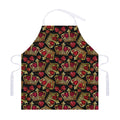 Embroidery Crown Pattern Print Adjustable Apron
