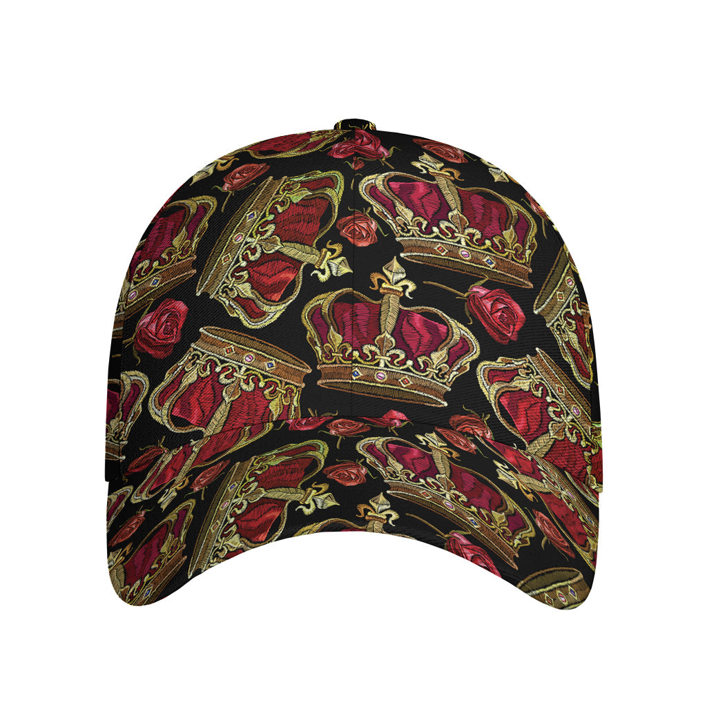 Embroidery Crown Pattern Print Baseball Cap