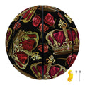 Embroidery Crown Pattern Print Basketball