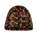 Embroidery Crown Pattern Print Beanie