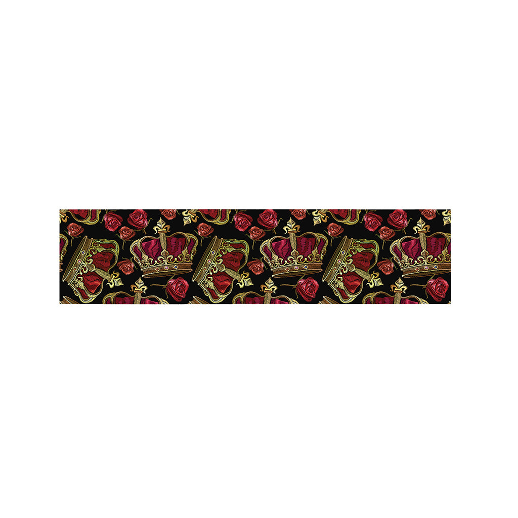 Embroidery Crown Pattern Print Bed Runner