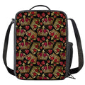 Embroidery Crown Pattern Print Crossbody Lunch Bag