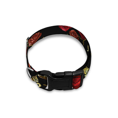 Embroidery Crown Pattern Print Dog Collar
