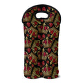 Embroidery Crown Pattern Print Double Neoprene Wine Tote