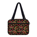 Embroidery Crown Pattern Print Double Strap Bible Bag