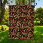 Embroidery Crown Pattern Print Garden Flag