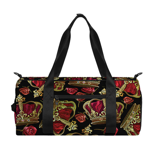 Embroidery Crown Pattern Print Gym Bag