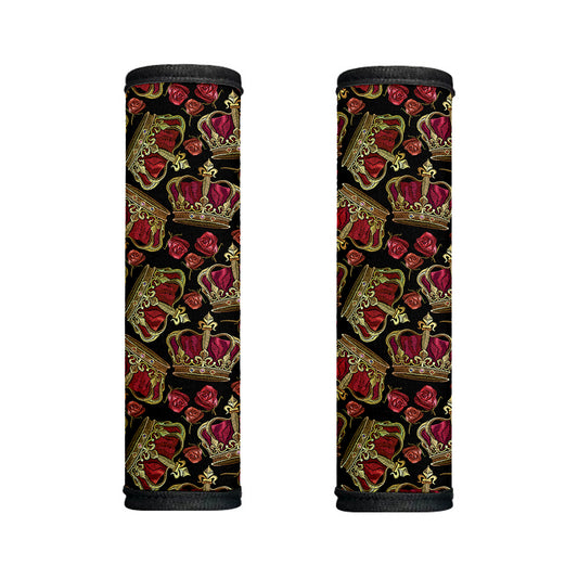 Embroidery Crown Pattern Print Handle Covers