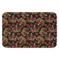 Embroidery Crown Pattern Print Indoor Door Mat