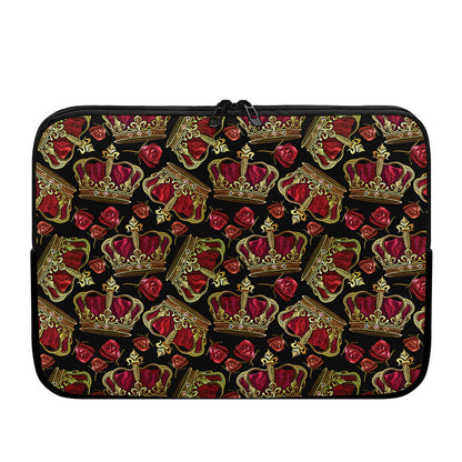 Embroidery Crown Pattern Print Laptop Sleeve