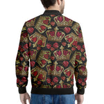 Embroidery Crown Pattern Print Men's Bomber Jacket