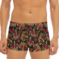 Embroidery Crown Pattern Print Men's Short Boxer Briefs