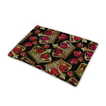Embroidery Crown Pattern Print Pet Cooling Mat Cover
