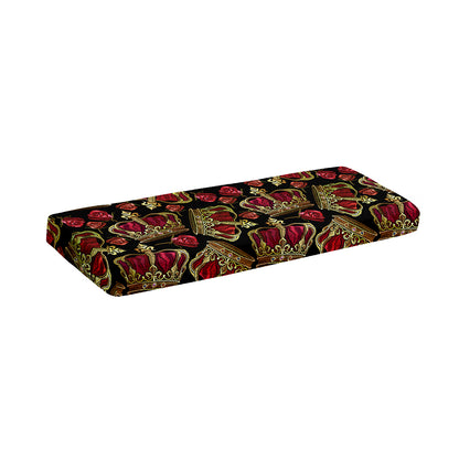 Embroidery Crown Pattern Print Piano Keyboard Cover