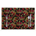 Embroidery Crown Pattern Print Placemat
