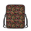 Embroidery Crown Pattern Print Rectangular Crossbody Bag
