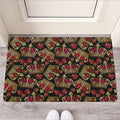 Embroidery Crown Pattern Print Rubber Doormat