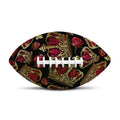 Embroidery Crown Pattern Print Rugby Ball