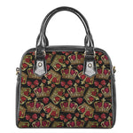 Embroidery Crown Pattern Print Shoulder Handbag