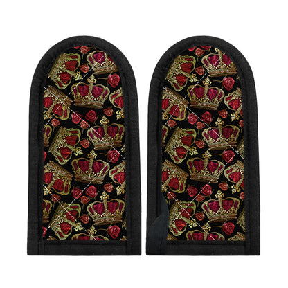 Embroidery Crown Pattern Print Skillet Handle Cover