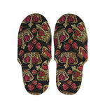 Embroidery Crown Pattern Print Slippers