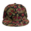 Embroidery Crown Pattern Print Snapback Cap