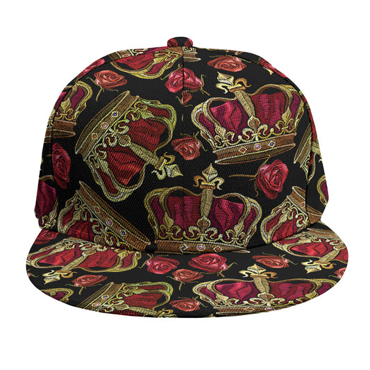 Embroidery Crown Pattern Print Snapback Cap