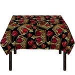 Embroidery Crown Pattern Print Tablecloth
