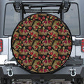 Embroidery Crown Pattern Print Tire Cover