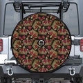 Embroidery Crown Pattern Print Tire Cover With Camera Hole
