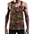 Embroidery Crown Pattern Print Men's Workout Tank Top
