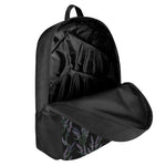 Embroidery Lavender Pattern Print 17 Inch Backpack