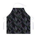 Embroidery Lavender Pattern Print Adjustable Apron
