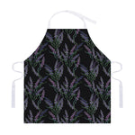 Embroidery Lavender Pattern Print Adjustable Apron