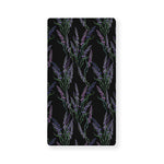 Embroidery Lavender Pattern Print Baby Crib Sheet