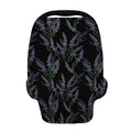 Embroidery Lavender Pattern Print Baby Seat Cover