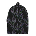 Embroidery Lavender Pattern Print School Backpack