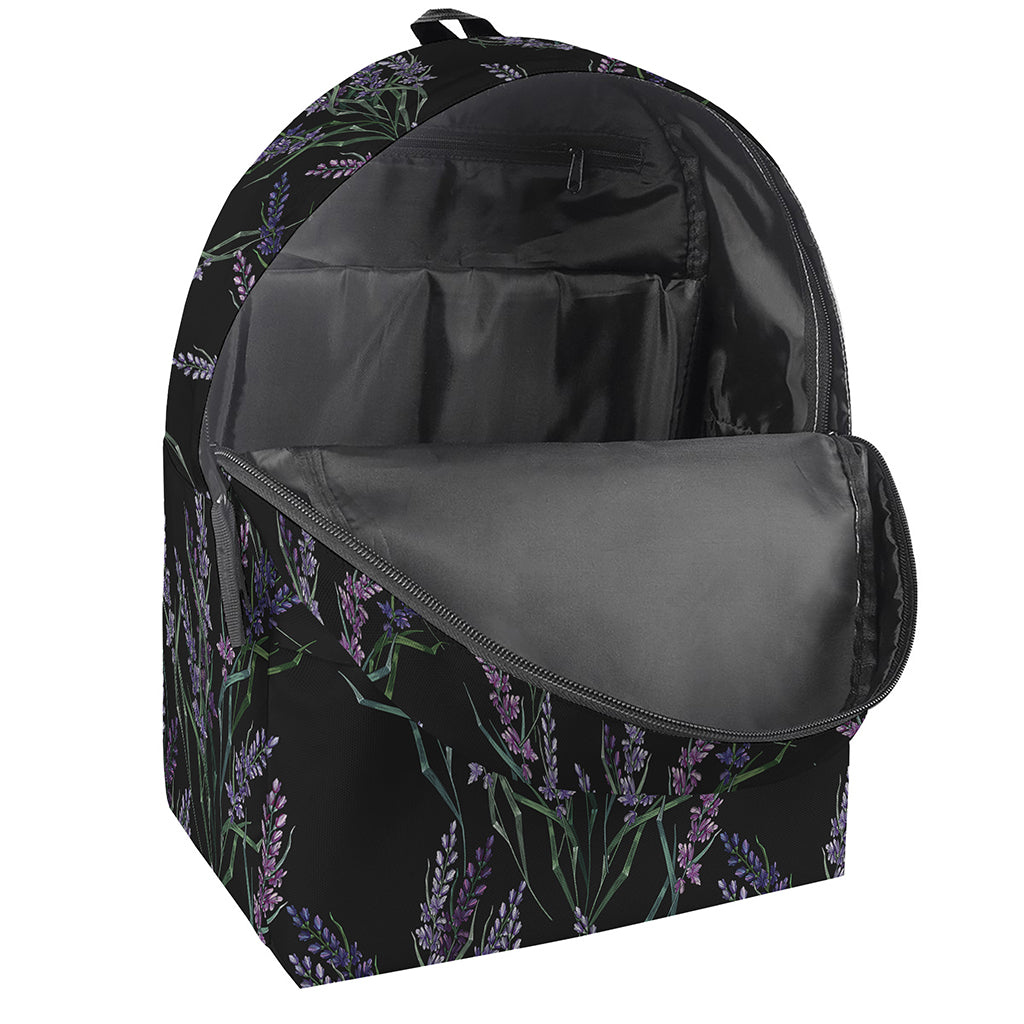 Embroidery Lavender Pattern Print Backpack