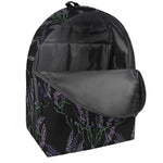 Embroidery Lavender Pattern Print Backpack