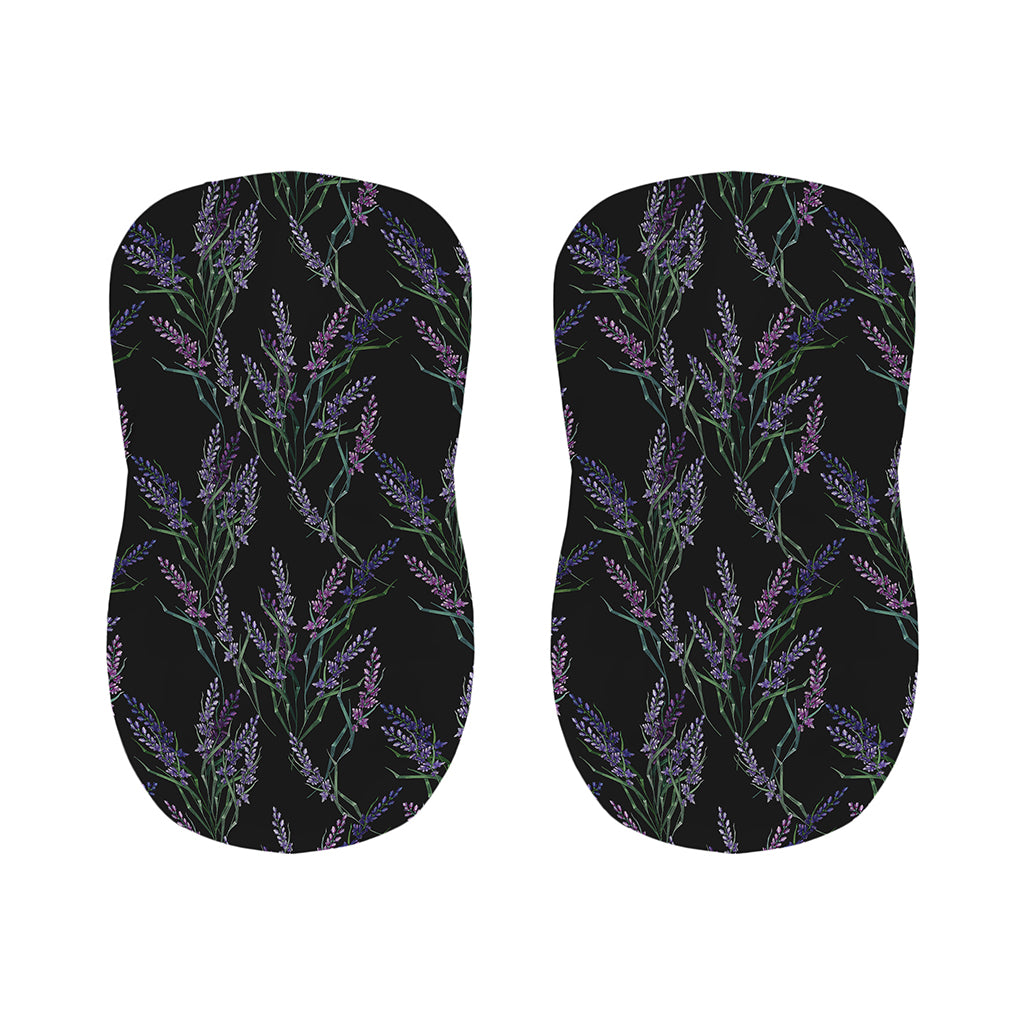 Embroidery Lavender Pattern Print Bar Stool Covers