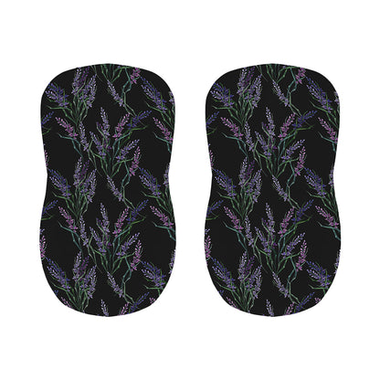 Embroidery Lavender Pattern Print Bar Stool Covers