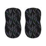 Embroidery Lavender Pattern Print Bar Stool Covers