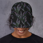 Embroidery Lavender Pattern Print Baseball Cap
