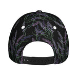 Embroidery Lavender Pattern Print Baseball Cap