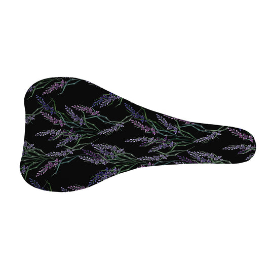 Embroidery Lavender Pattern Print Bicycle Seat Cover